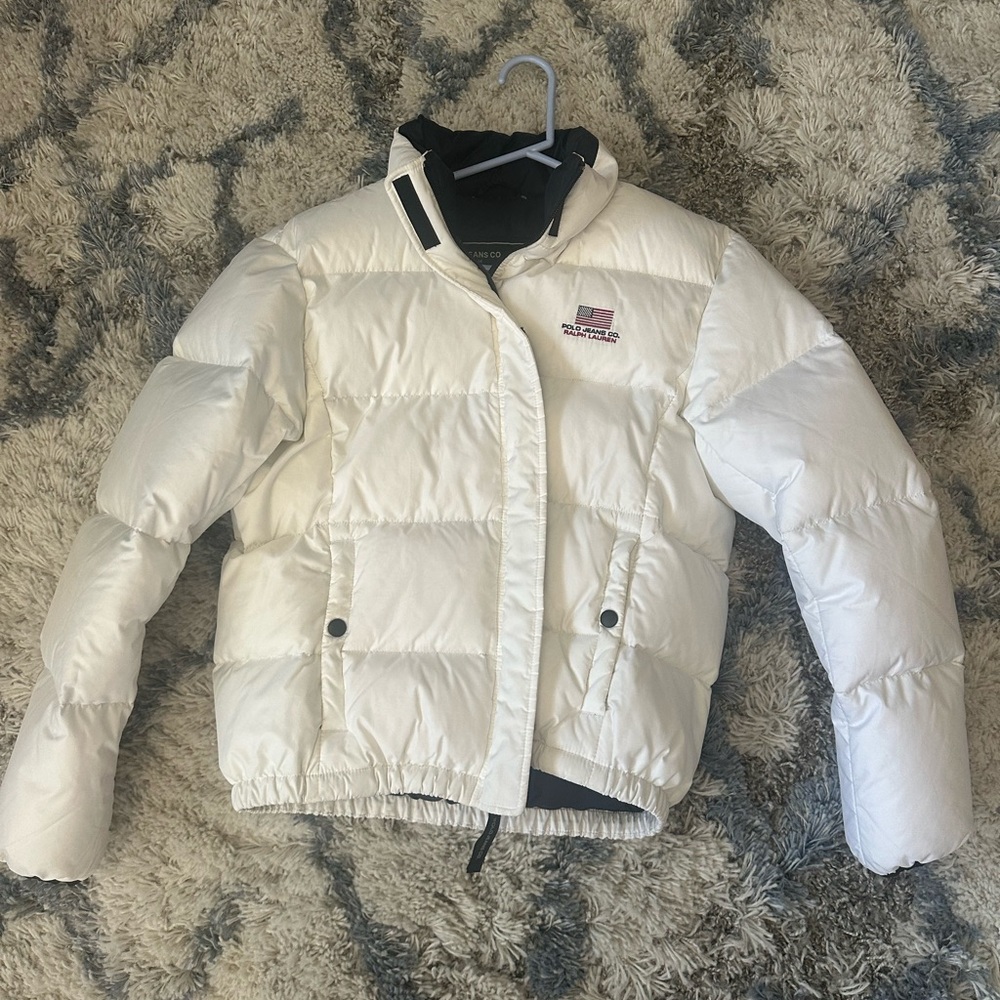 Polo Ralph Lauren white puffer jacket